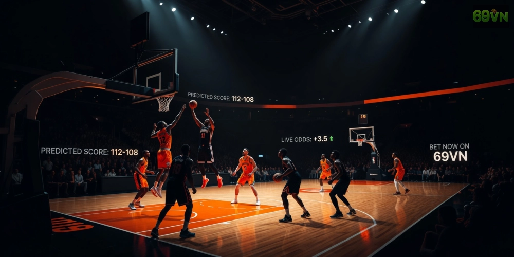Giao diện cá cược bóng rổ NBA trên nền tảng 69vn hấp dẫn