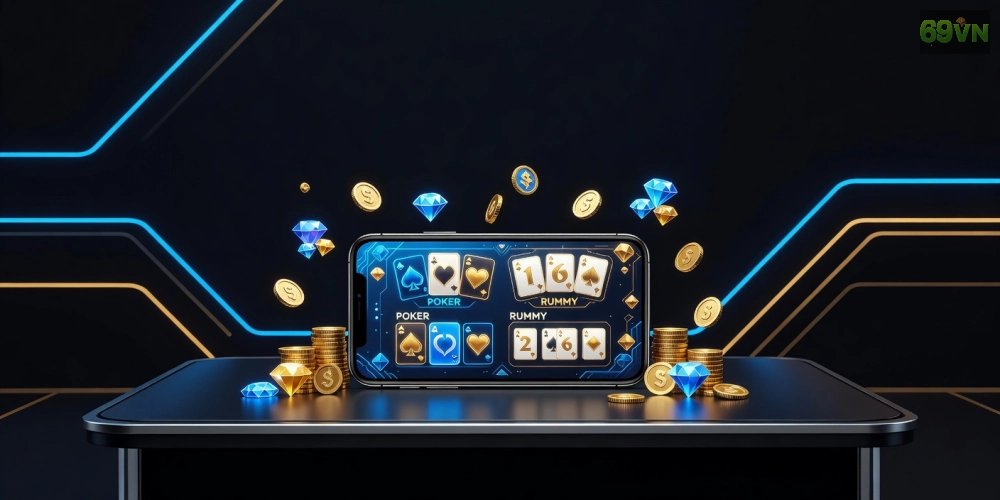 Khái niệm game bài đổi thưởng 69vn với giao diện hiện đại và phần thưởng hấp dẫn