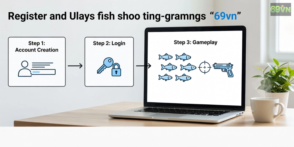 Các bước đăng ký và chơi game bắn cá online 69vn đơn giản từ A đến Z