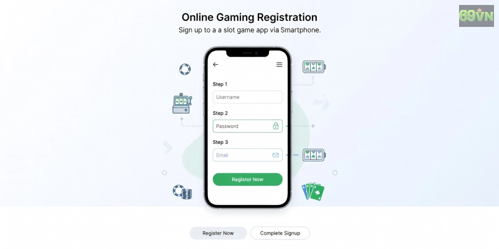 Hướng dẫn đăng ký tài khoản game nổ hũ 69vn nhanh chóng